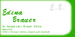 edina brauer business card